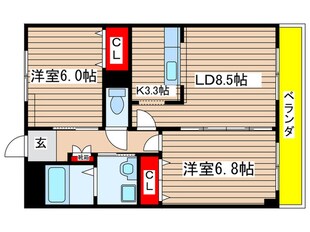 ドゥ－フレ－ル加藤の物件間取画像